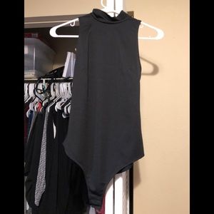High neck bodysuit